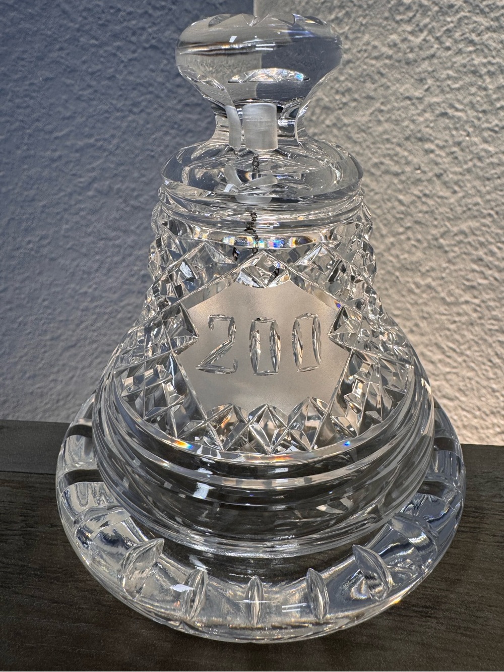 ‘MERICA’🙄Vintage Waterford Crystal 1976 Bicentennial 200 Bell Original Base